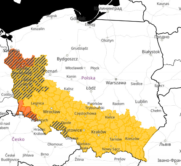 Obszar burzowy w Polsce