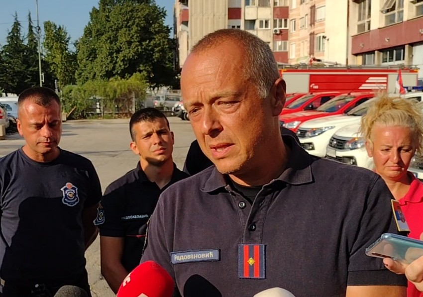 Komadant Radovanović je govorio o teškim iskušenjima na kojima su bili srpski vatrogasci