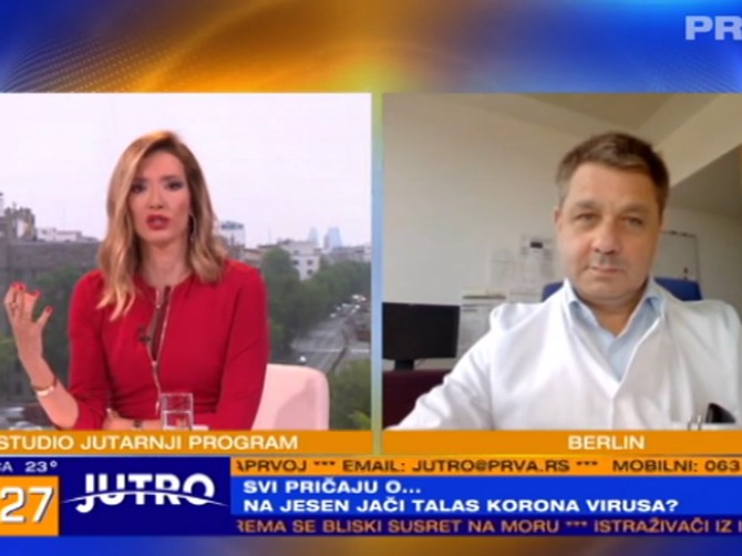 Naš stručnjak iz Nemačke u emisiji "JUTRO"