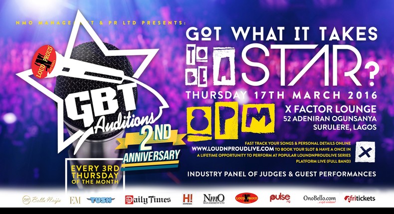 GBTAUDITIONS 2ND ANNIVERSARY