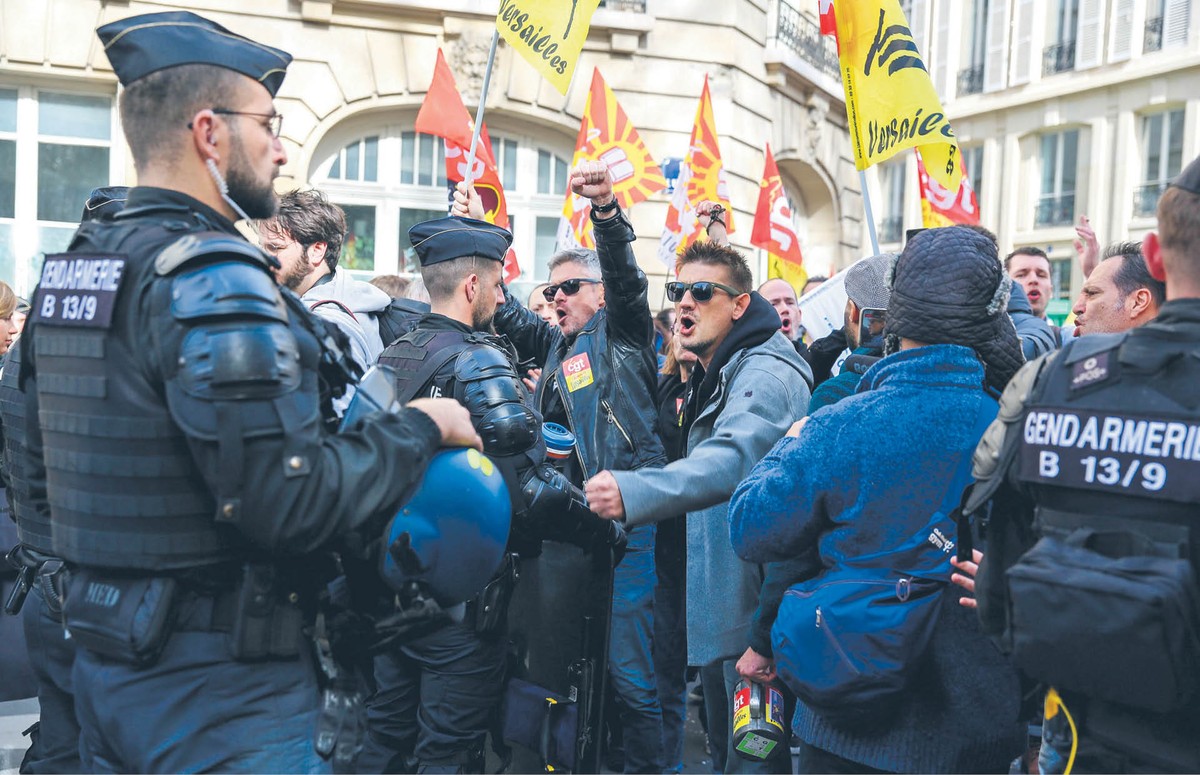 Protest przeciwników reformy emerytalnej