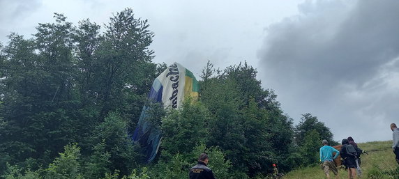 Wypadek balonu koło Szczawnicy