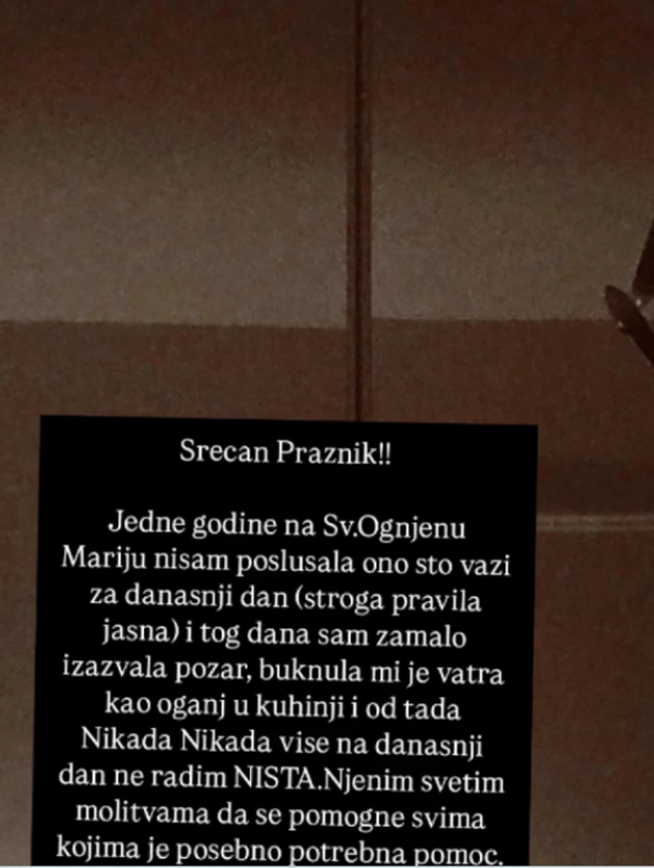 Lena Kovačević otkrila šta joj se desilo na Ognjenu Mariju