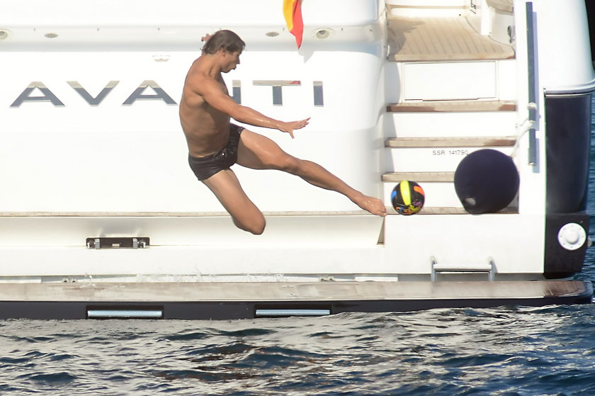 Rafael Nadal podczas wakacji na Majorce