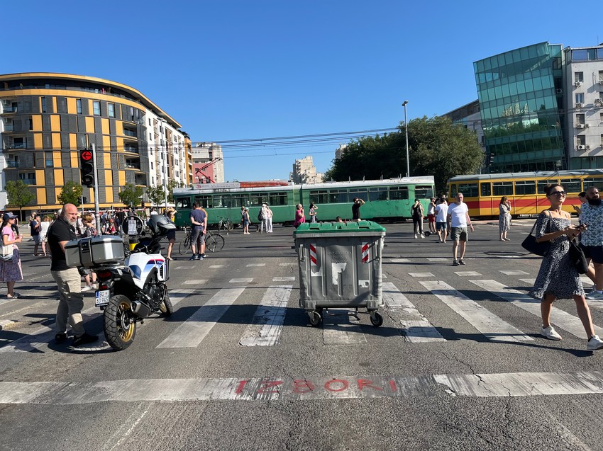 Blokada na Novom Beogradu