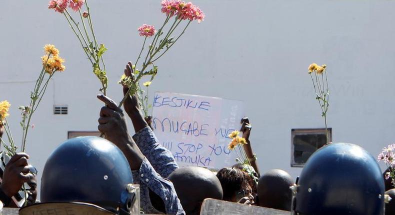 Zimbabwe women take to the streets to demand free education