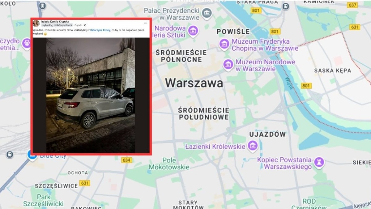 Wzruszający gest mieszkanek Warszawy ratuje auto sąsiada [źródło: Onet]