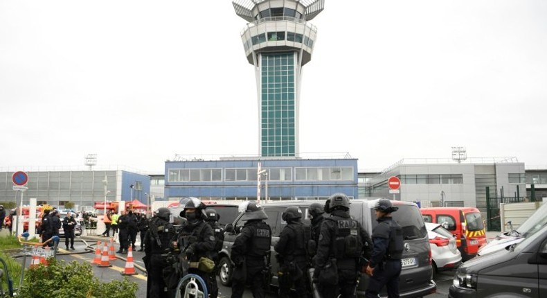 A man was shot dead at Paris' Orly airport on March 18, 2017 after he attacked a soldier and triggered a majorl security alert