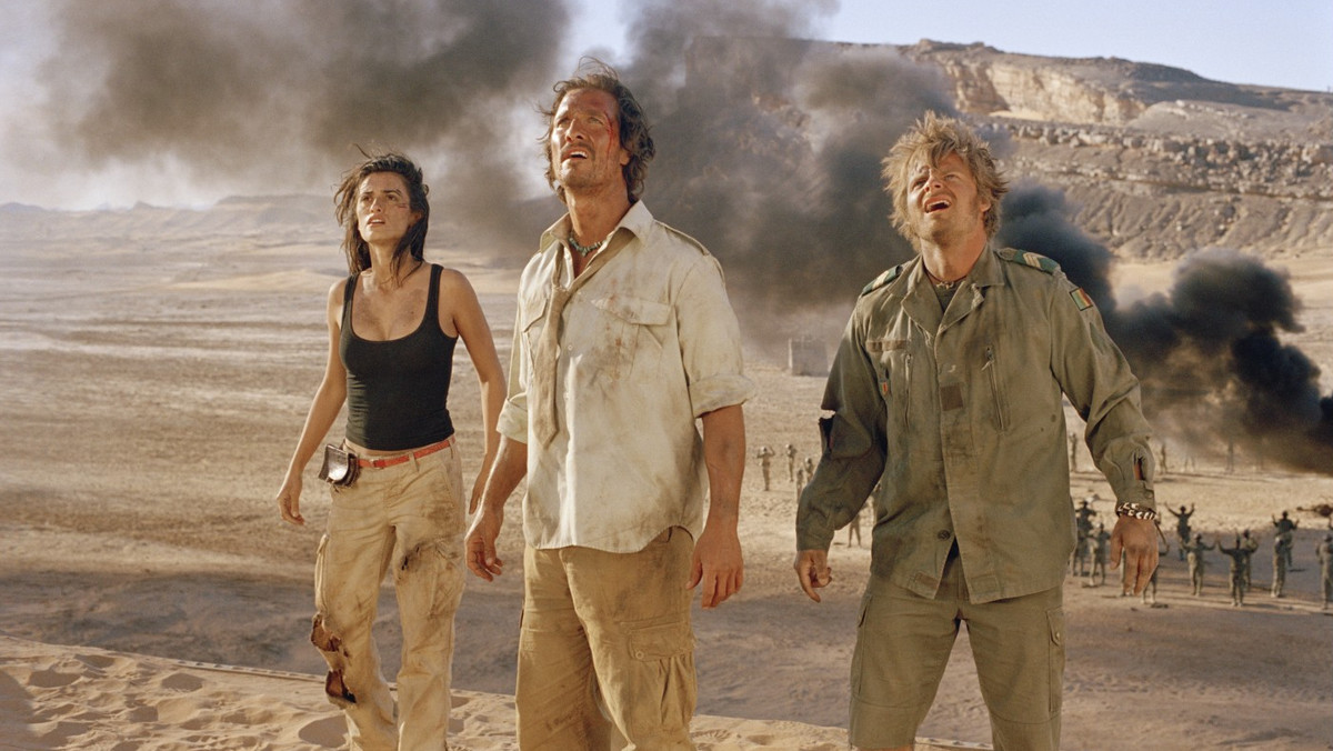 "Sahara". Reżyseria: Breck Eisner. W rolach głównych: Matthew McConaughey, Penelope Cruz, William H. Macy, Lambert Wilson, Steve Zahn. USA/Hiszpania 2005.