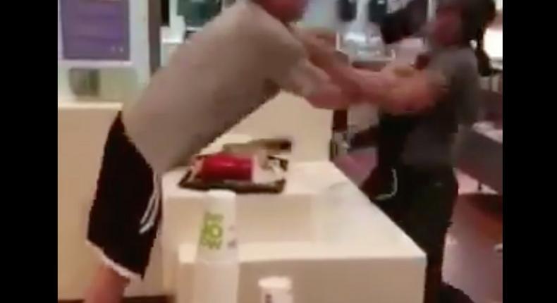 mcdonald's fight