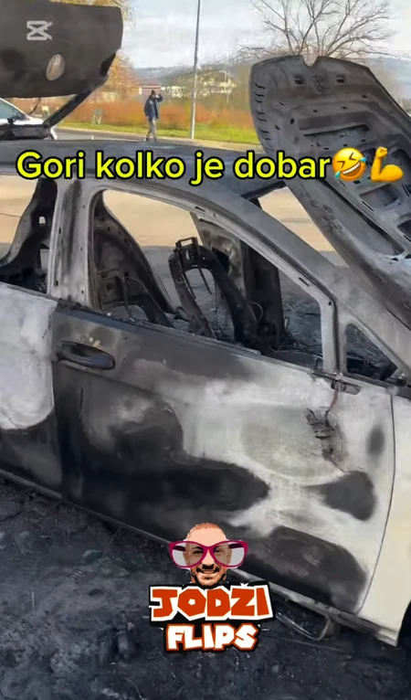 Zapaljen Jodžirov automobil