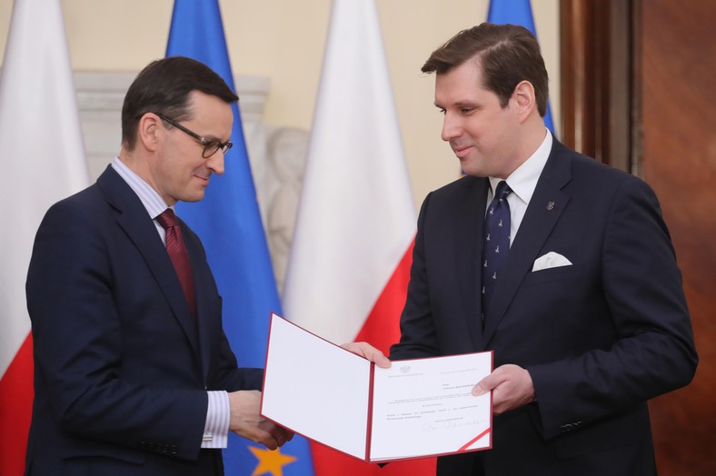 Mateusz Morawiecki i Tobiasz Bocheński