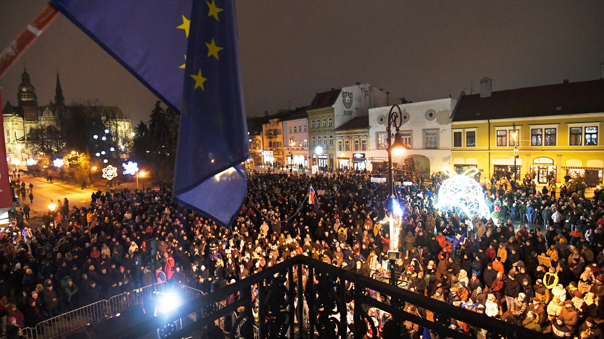 Protest v Košiciach.