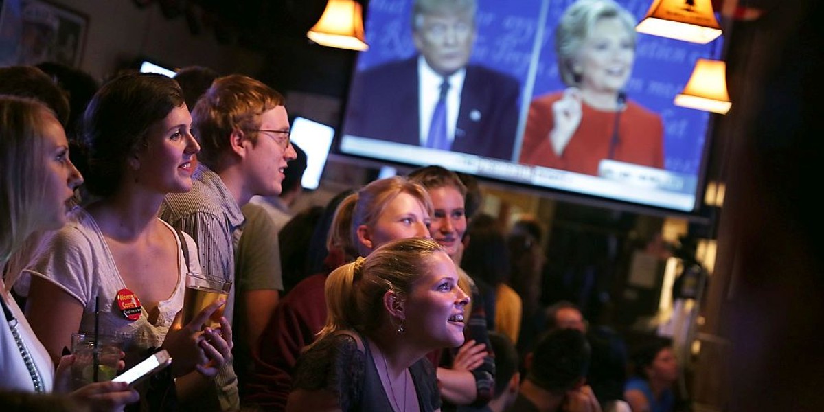 Debata Trump-Clinton pobiła rekord oglądalności