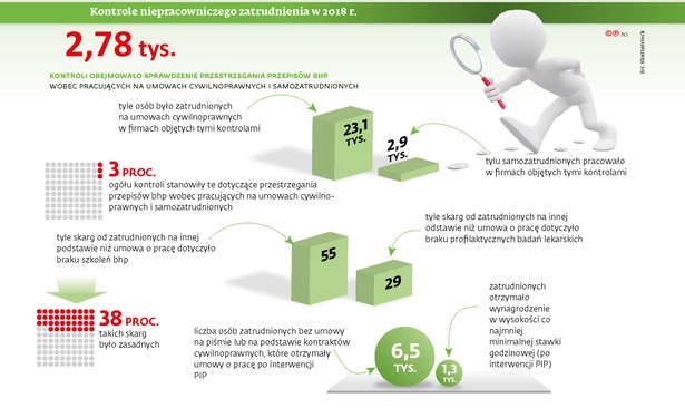 Kontrole niepracowniczego zatrudnienia - kip