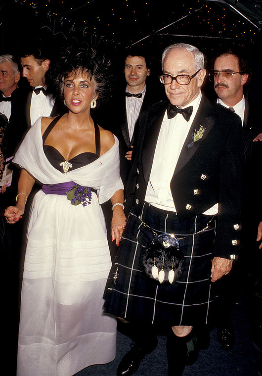 Elizabeth Taylor i Malcolm Forbes (Far Hills, maj 1987 r.)