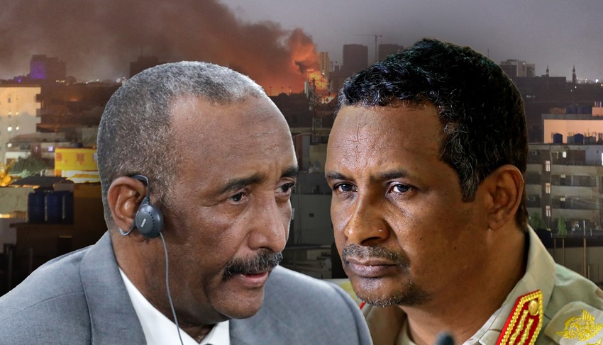 Abdel Fattah al-Burhan i Mohamed Hamdan Daglo