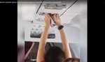 Co ona wyprawia? Pasażerka suszy majtki w samolocie