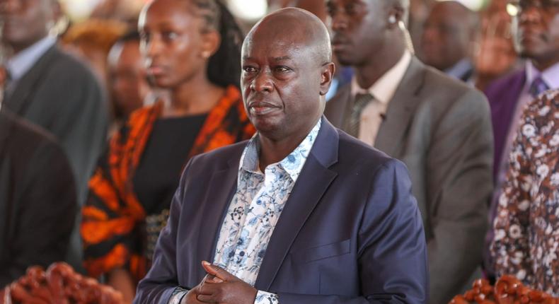 Deputy President  Rigathi Gachagua at an interdenominational Church service at the Nakuru Athletic Club Grounds, Nakuru County on Sunday, February 12, 2023