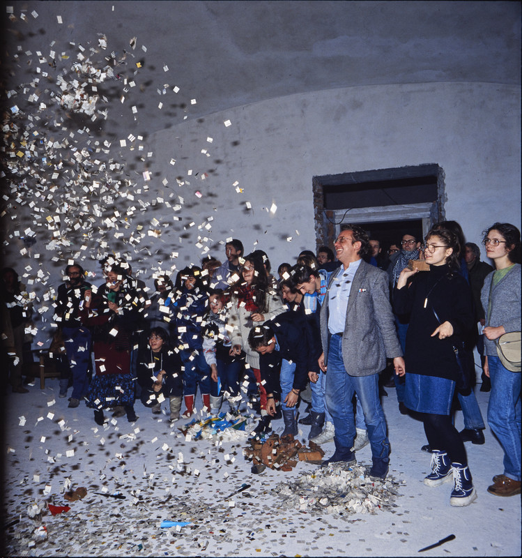 Joanna Czerwińska - performance w CSW w ramach Międzynarodowego Seminarium Sztuki (22-27.11.1988)