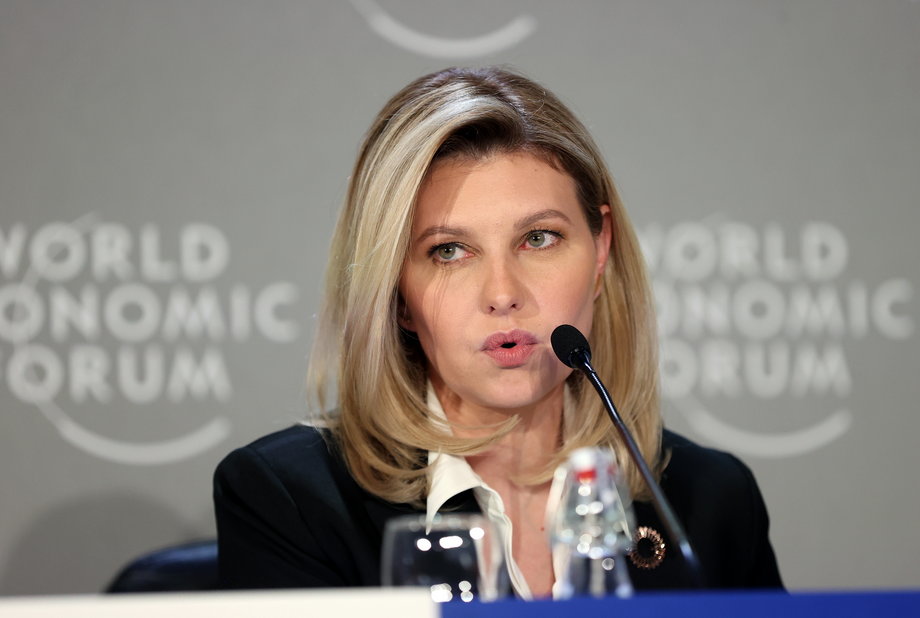 Ołena Zełenska wzywała w Davos do większej wrażliwości na to, co dzieje się w Ukrainie.