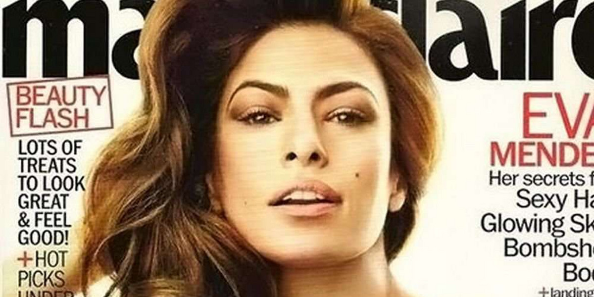 Eva Mendes Marie Claire marzec 2012