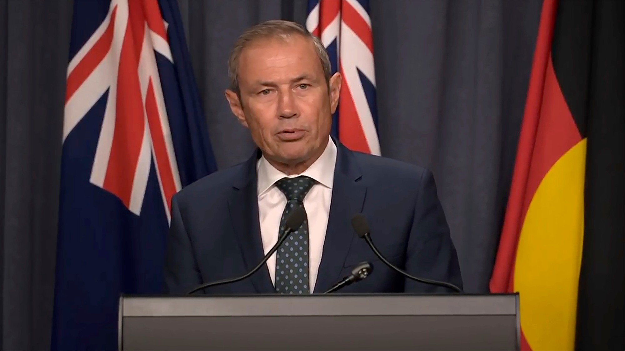 Premiér Západnej Austrálie Roger Cook.