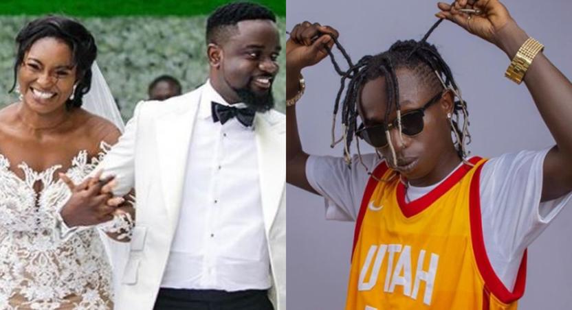 Sarkodie and wife, and Patapaa