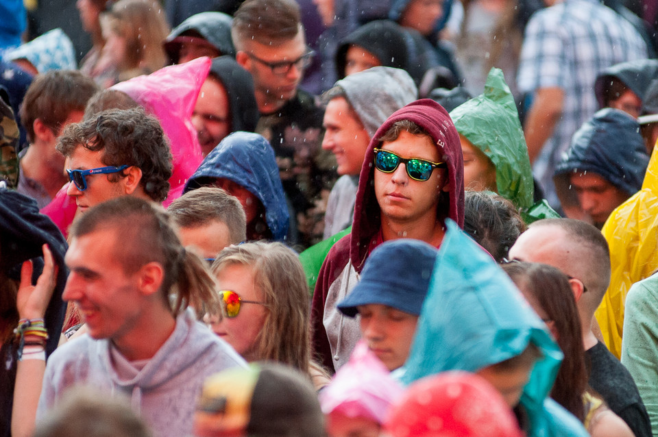 Publiczność ostatniego dnia Ostróda Reggae Festival 2014