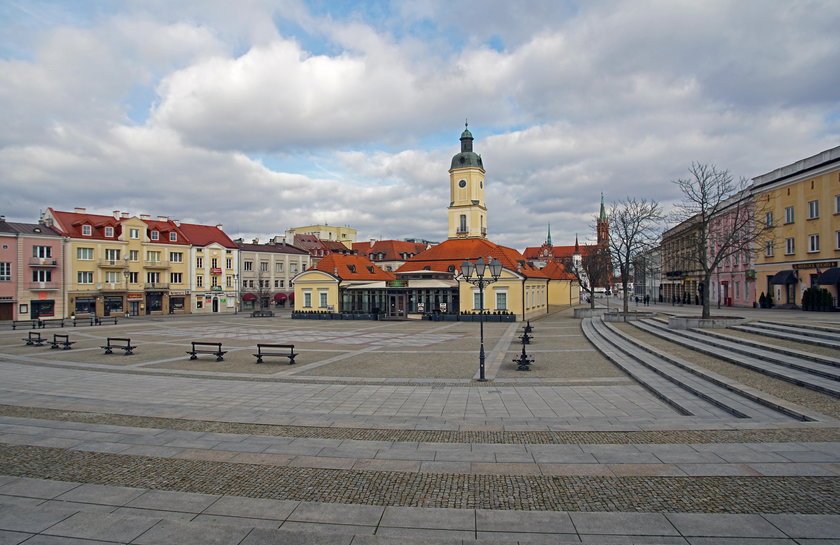 Białystok - puste ulice miasta