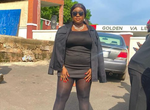 Actress Queen Wokoma  faces backlash for wearing short dress to Junior Pope's funeral