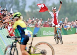Rio 2016: Maja Włoszczowska zdobyła srebrny medal w kolarstwie górskim