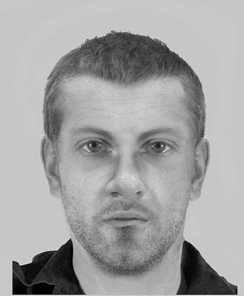 Portret pamięciowy mężczyzn, który napadł na Polkę w Celle.