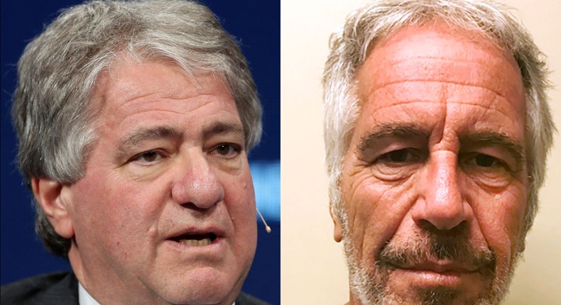 According to the US Senate Finance Committee, Leon Black transferred $170 million to Jeffrey Epstein's accounts.Lucy Nicholson/Reuters, New York State Sex Offender Registry