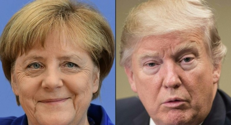 German Chancellor Angela Merkel will meet US President Donald Trump for the first time on Tuesday