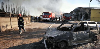 Pożar w Łodzi. Jest groźba nowego wybuchu