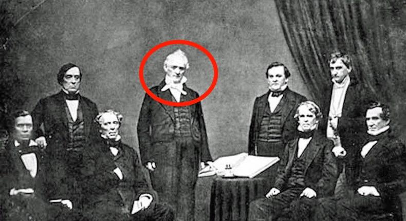 James Buchanan (pictured with his Cabinet) is considered one of the worst US presidents ever.