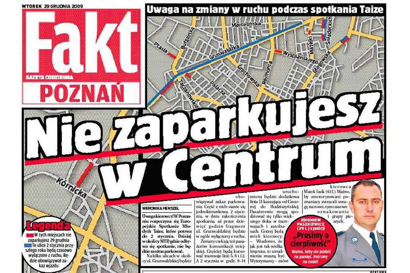 Poznań. Nie zaparkujesz w centrum