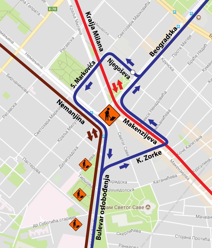 nemanjina 28 beograd mapa ZATVARA SE KRUŽNI TOK Evo kako će izgledati Slavija tokom naredna  nemanjina 28 beograd mapa