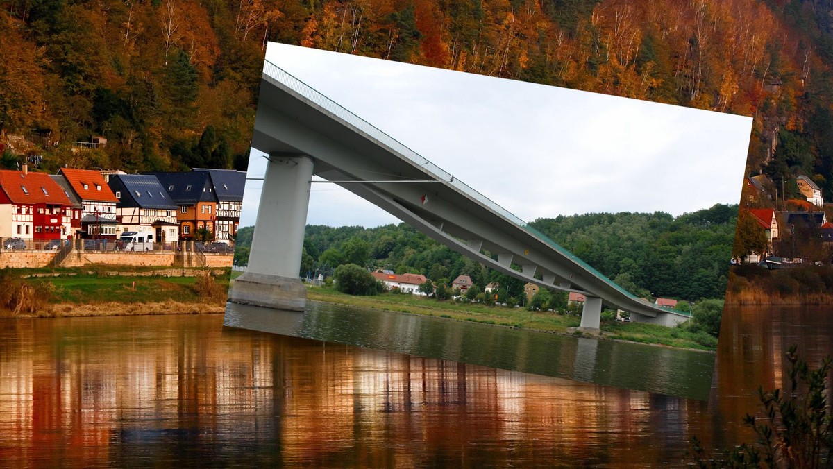 Zamknięcie mostu na Łabie w Bad Schandau zagraża upadkiem 31% lokalnych firm [Źródło: Onet]