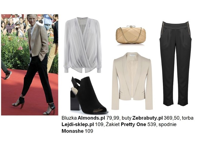 Tilda Swinton - królowa minimalizmu. STYLIZACJE