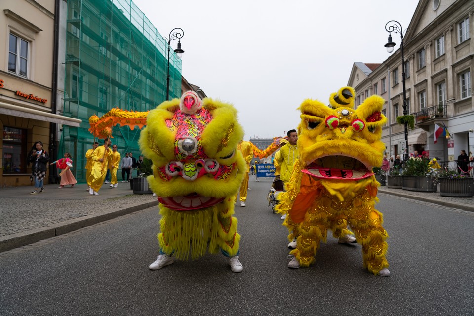 Marsz Falun Gong w Warszawie