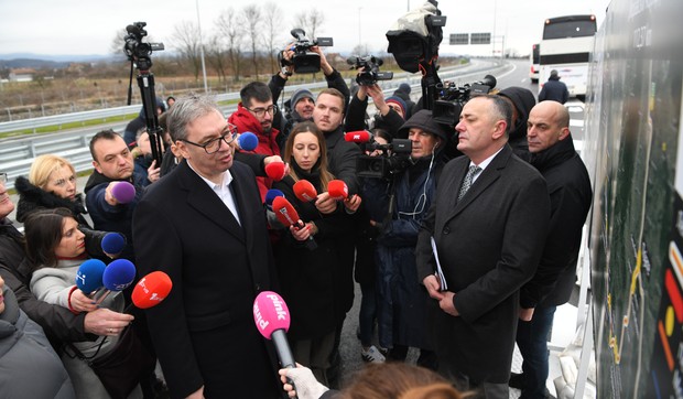 Vučić na otvaranju deonice Moravskog koridora - "prvog digitalnog u Srbiji"