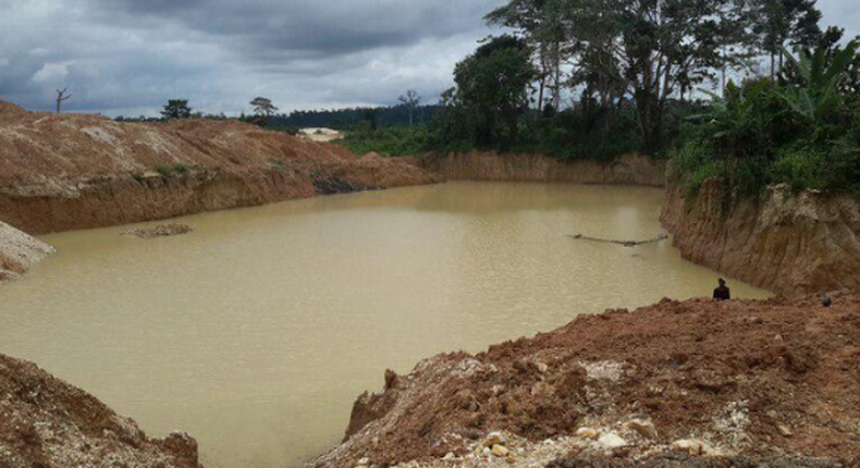 Galamsey: Two Chinese nationals arrested for mining at Patatwumso