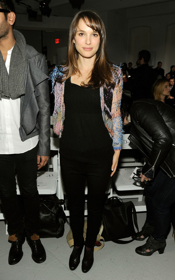 Natalie Portman na pokazie Rodarte podczas New York Fashion Week 2012