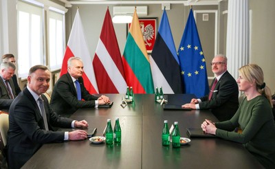 Kumoch: Prezydenci Duda, Karis, Levits i Nauseda odwiedzili Borodiankę