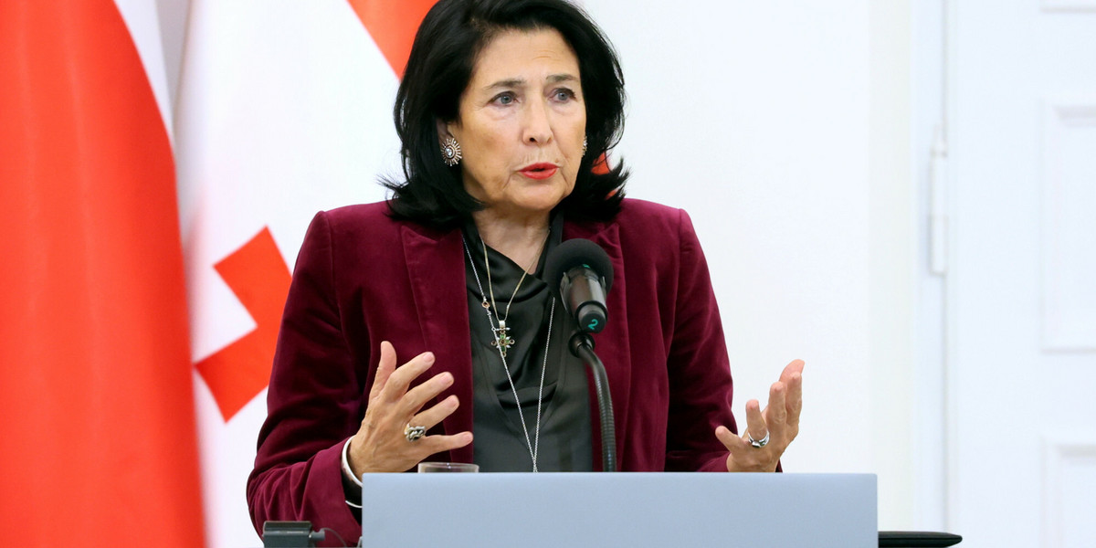 Prezydent Gruzji Salome Zurabiszwili.