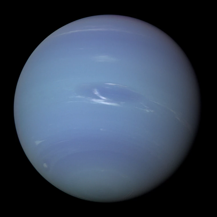 Neptun - zdjęcie wykonane przez sondę Voyager 2