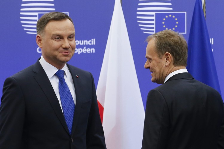 Andrzej Duda i Donald Tusk