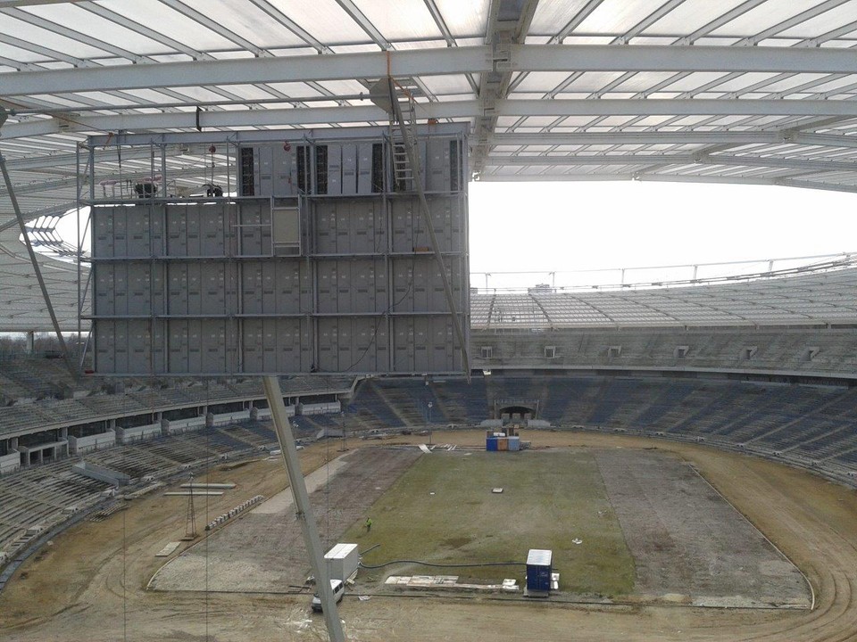 Stadion Śląski ma już telebimy